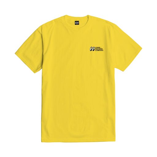 LMC X MOONEYES CALIFORNIA BUILT STOCK T-SHIRT YELLOW