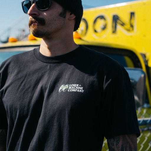 LMC X MOONEYES CALIFORNIA BUILT STOCK T-SHIRT BLACK