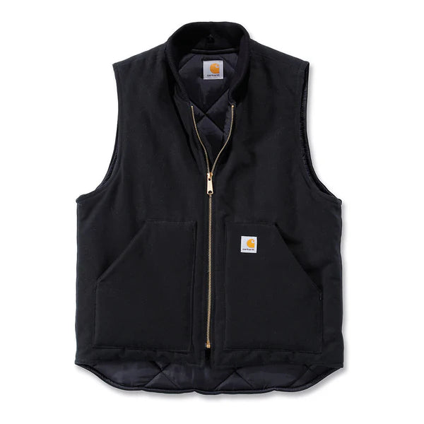 Carhartt. Duck Arctic Quilt Lined Vest - Black.