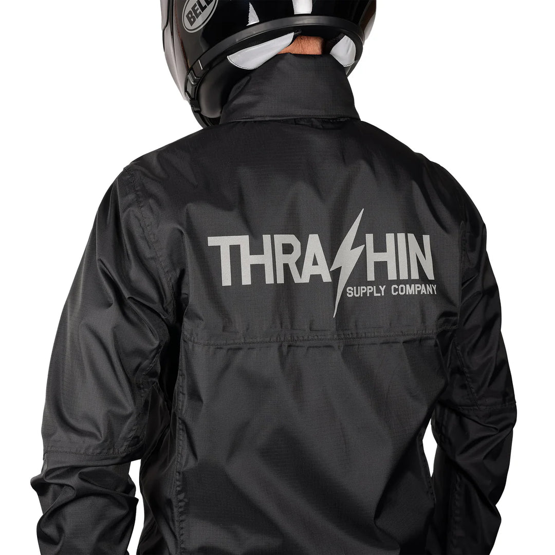 Thrashin Supply Mission - Waterproof Windbreaker - Black