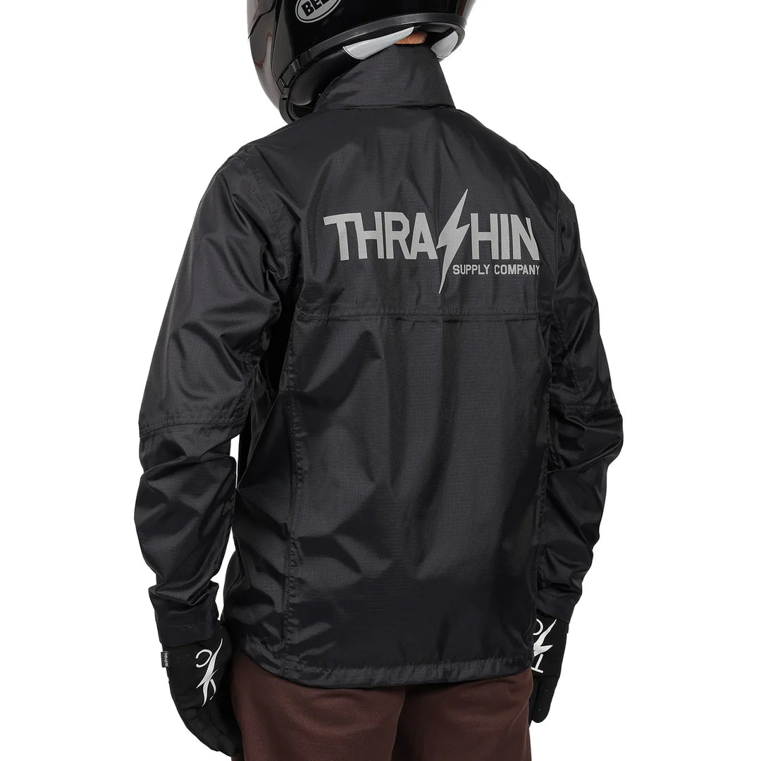 Thrashin Supply Mission - Waterproof Windbreaker - Black