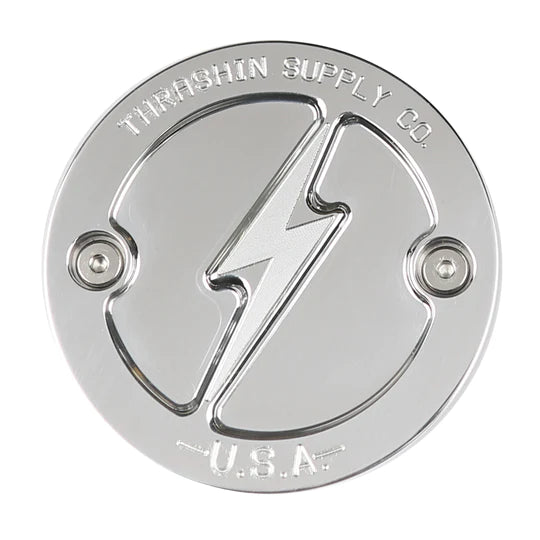 Thrashin Supply Milwaukee 8 Points Cover - Polished Silver